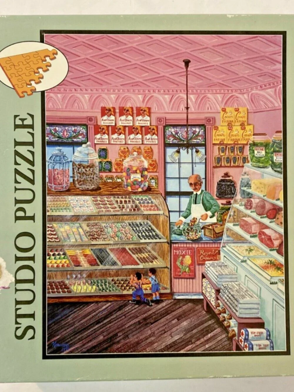 Bits And Pieces Studio Puzzle 500 Vintage Candy Store 16x20” Complete Jigsaw